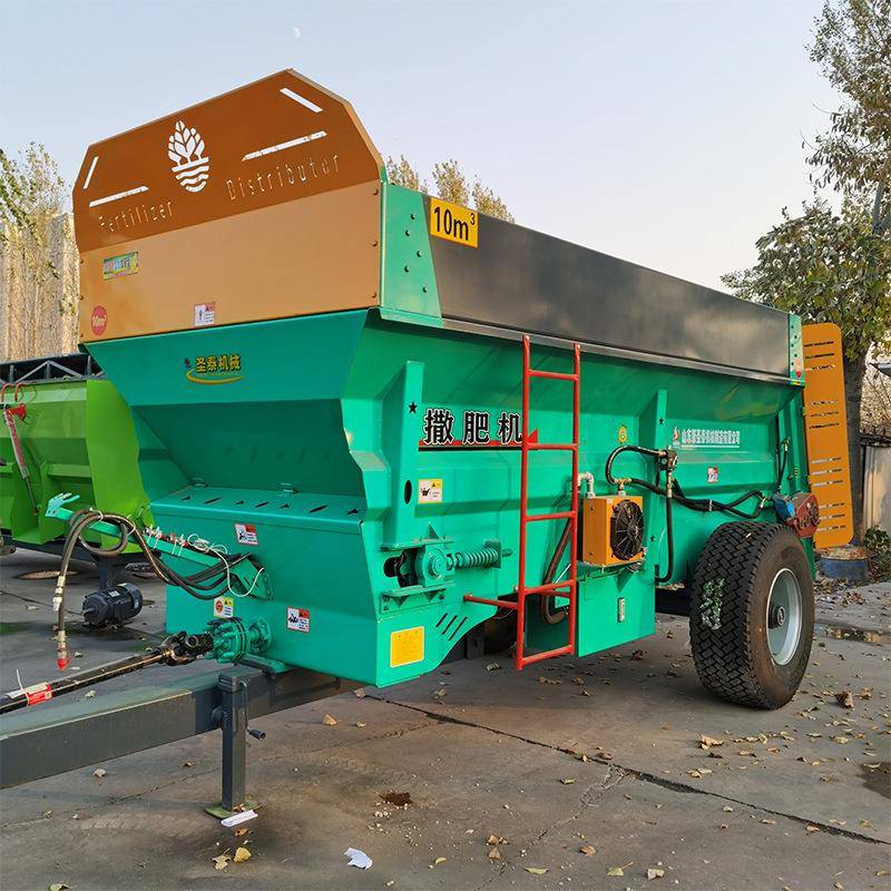 拖拉机肥牵引式撒粪车机撒车扬粪692车撒粪撒肥机双竖螺旋撒粪机