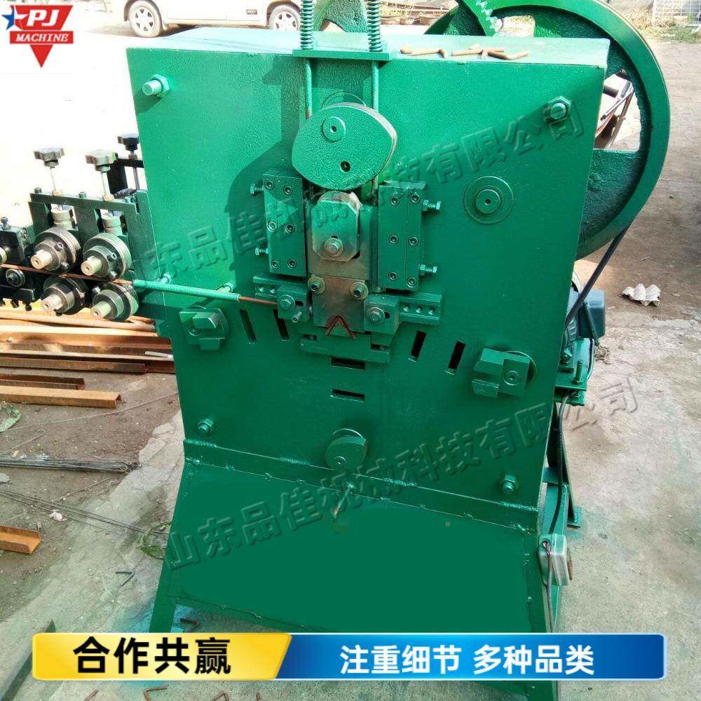 钢带金属线材线打机全自动进料锁扣弯机S形20254586D形扣架勾扣成