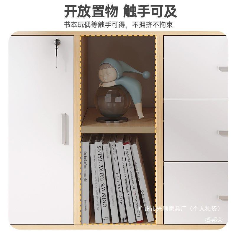 办公柜dg001802文屉件柜资料柜矮带柜锁小柜子抽式收纳合落地桌组