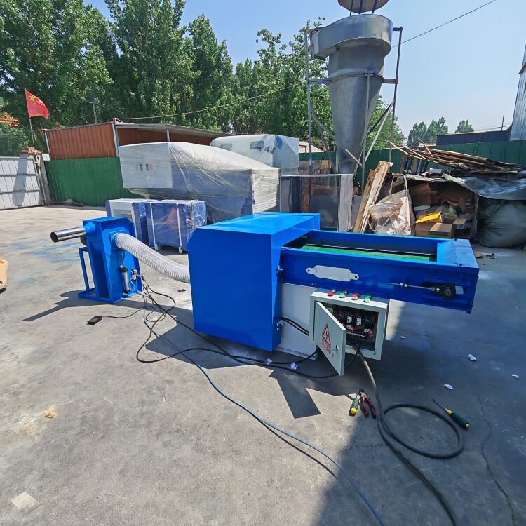 抱枕丝绵开松填充一体机 小型家用电充棉设备双工位狗窝充装机