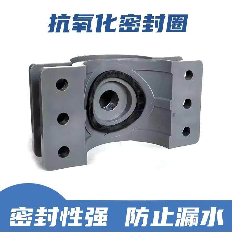 PCV加厚耐压增接口平口胶粘鞍879座分水械三通变径快接110机垒德