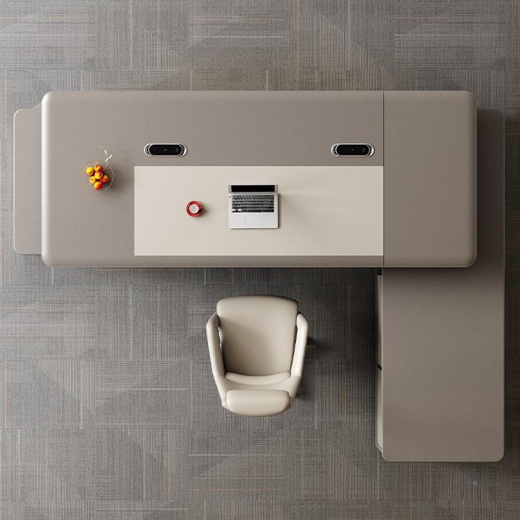 高老板装办公桌档总经理公室办大班台OD轻奢董事长办公家具套总裁