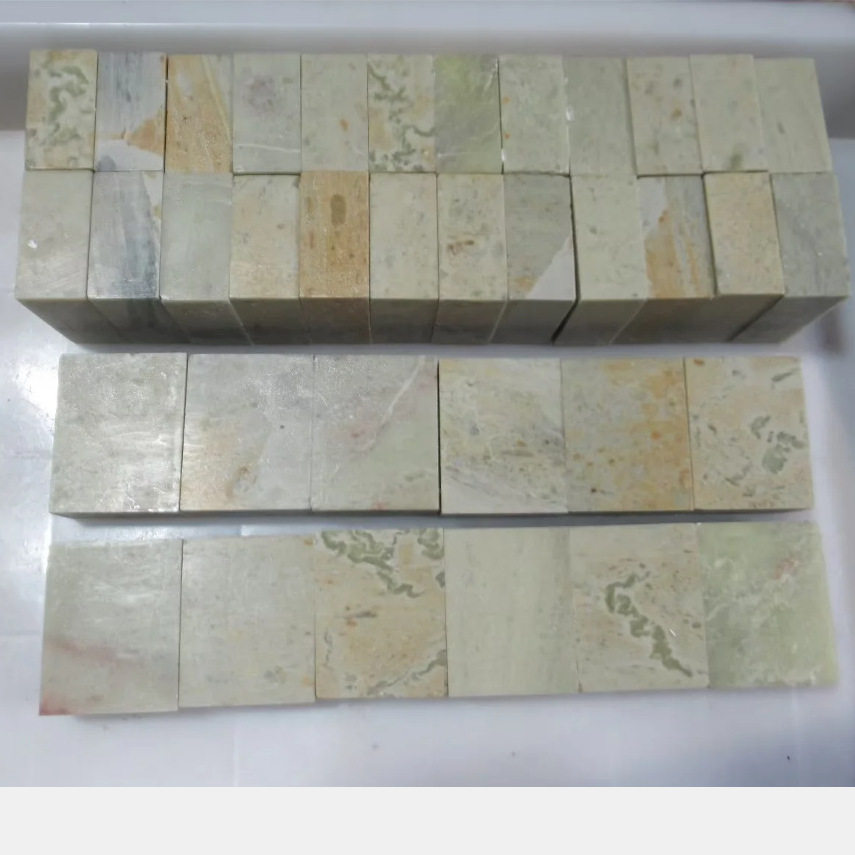 2*4*5CM一组36方青田石扁章闲章印章 花纹漂亮 篆刻佳品寿山石