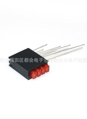 2x3x4方形L0ED四孔灯座含灯珠4孔红绿蓝黄度绿9弯脚固定234四孔指