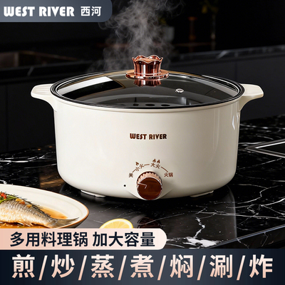 德国一体电煮锅多功能小型电饭煲家用电火锅学生宿舍电炒锅电热锅