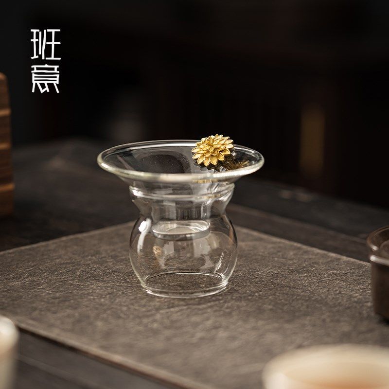 班意 玻璃茶漏创意茶滤家用过滤器304个性泡茶滤功夫茶具茶道配件