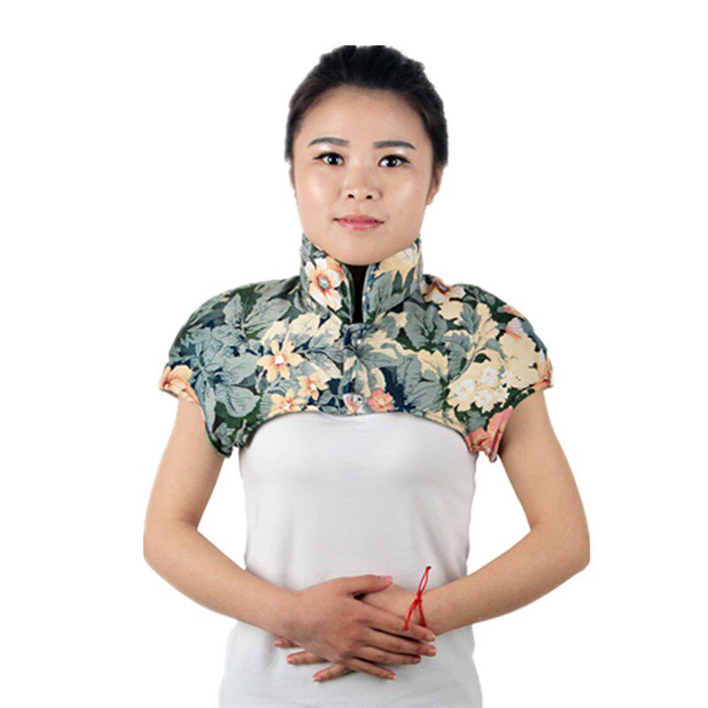 秋冬季双面天鹅绒高领护颈椎产妇坐月子保暖坎肩老年人睡觉防寒