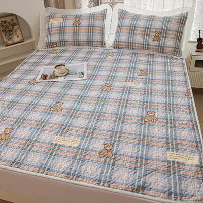 A类纯棉季床垫软子垫褥子夏床褥薄垫床单防滑RDP垫不位移四季床护