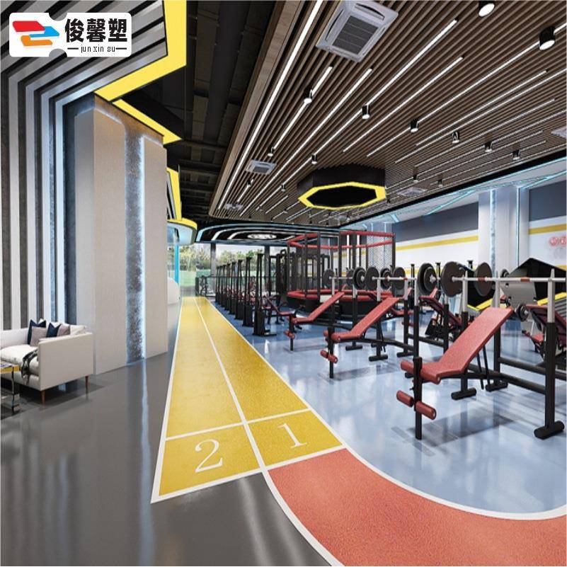 877室内篮球场能地胶定制儿童体适VC地板动胶健身房私教运P训练地