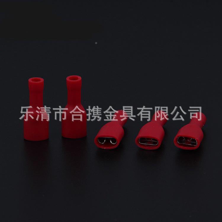 1000pcs袋FDFD全976绝缘状冷压端子插母插簧对接线铲端装头