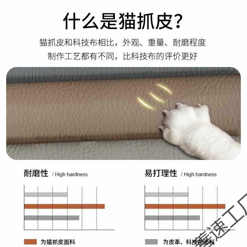 猫爪皮榻榻米床TJI包墙围背炕软围子防撞软包景靠背头板软包墙贴