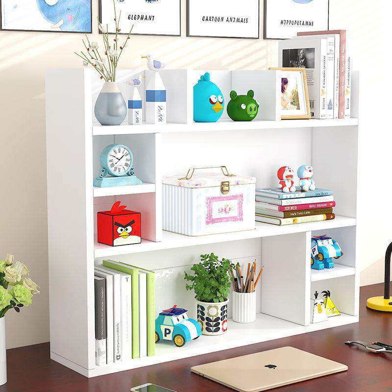 书架ECC简易桌上桌儿童生用桌面书办架置物架公室书收纳宿舍小柜