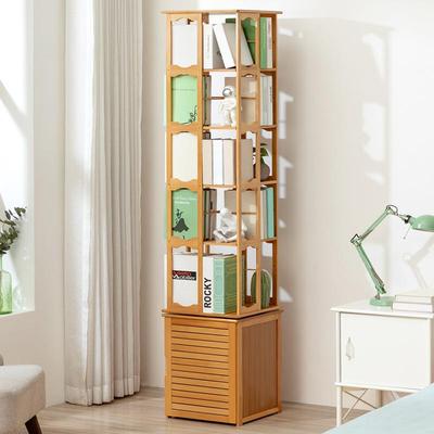 旋书书柜落地靠架墙置转物架儿童简简约收纳架玩具柜展2804DMXZ示
