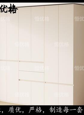 mx橡木衣柜六实木蕞0新款243124爆款家用卧室主卧分段式四门柜子