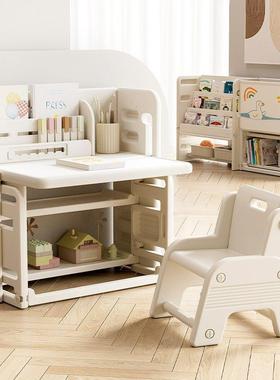 儿童学习擦桌椅多功可画写QGV板书桌宝宝玩具桌能写字幼儿早教启