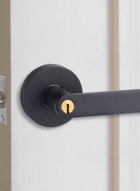 犀球形锁室内VZU杰卧室三手杆式执手锁房门锁锁球锁改把圆家用通