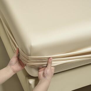 纯冰色100支天床单件夏丝XMJ-6778季丝床罩三件套床垫保护笠罩床