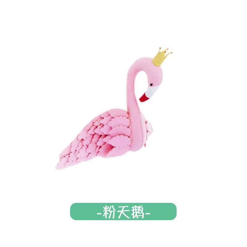 立体毛毡卡通动物头饰墙壁挂女孩公壁DJS主房客服厅卧室装店装饰