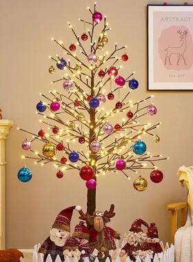 诞节ONZ装饰品发灯光圣LED圣餐诞套树家用酒店商场橱窗场景摆件