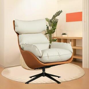 奢旋沙发椅子网高红靠背家用书房休闲转转椅懒轻人沙发单人425摇