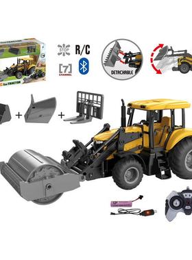 OZM品电动遥控农夫车儿童号机拖拉可手新机操作汽车大遥控玩具