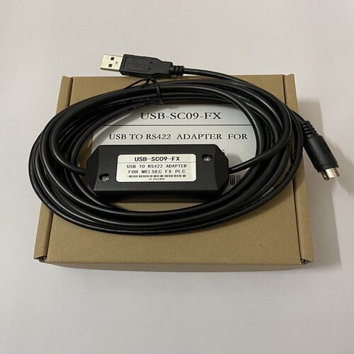 适用三菱PLC程式设计电缆线FX3U/1N/2N数据线连接线USB-SC09-FX下