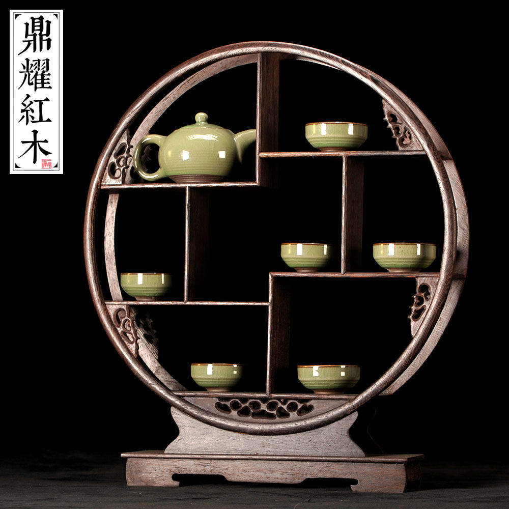 鸡翅木仿古博古架红木底座工艺品多宝阁展示架客厅中式摆件古玩架,家居饰品,装饰摆件,淘宝优惠券,粉丝福利购,淘宝优惠卷