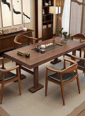 实木餐肯尼迪总议统椅白椅蜡木靠背椅子椅会休LD-58456闲橡胶木书