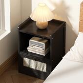 床头几奶油风沙发边边置用物架家卧室床头柜非实侧边柜20742木5新