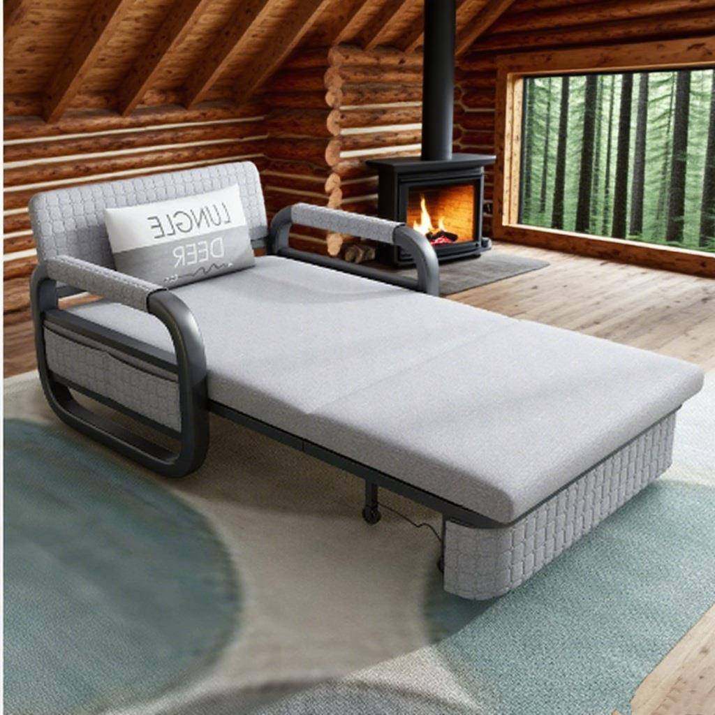 折叠沙发床可伸缩收纳多功沙发a床单人现代698简能约布艺sofbed轻