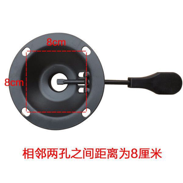 凳子升降支架理发店椅子旋转腿办公椅配件矮凳脚学习椅圆形底座脚