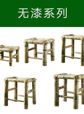 竹椅子家用凳PCQ式靠背纯手工编织竹椅凉外户小椅子喝老茶简约乘