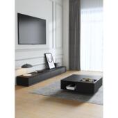 轻奢木落地电视茶几组合小户型客厅家用柜成新品 实收纳柜50882025