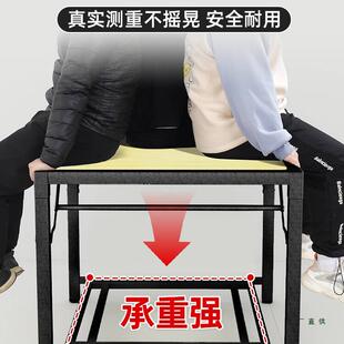 折叠桌烤火桌子家用冬天素餐取暖碳钢简易多功TPG能烤火架桌正方