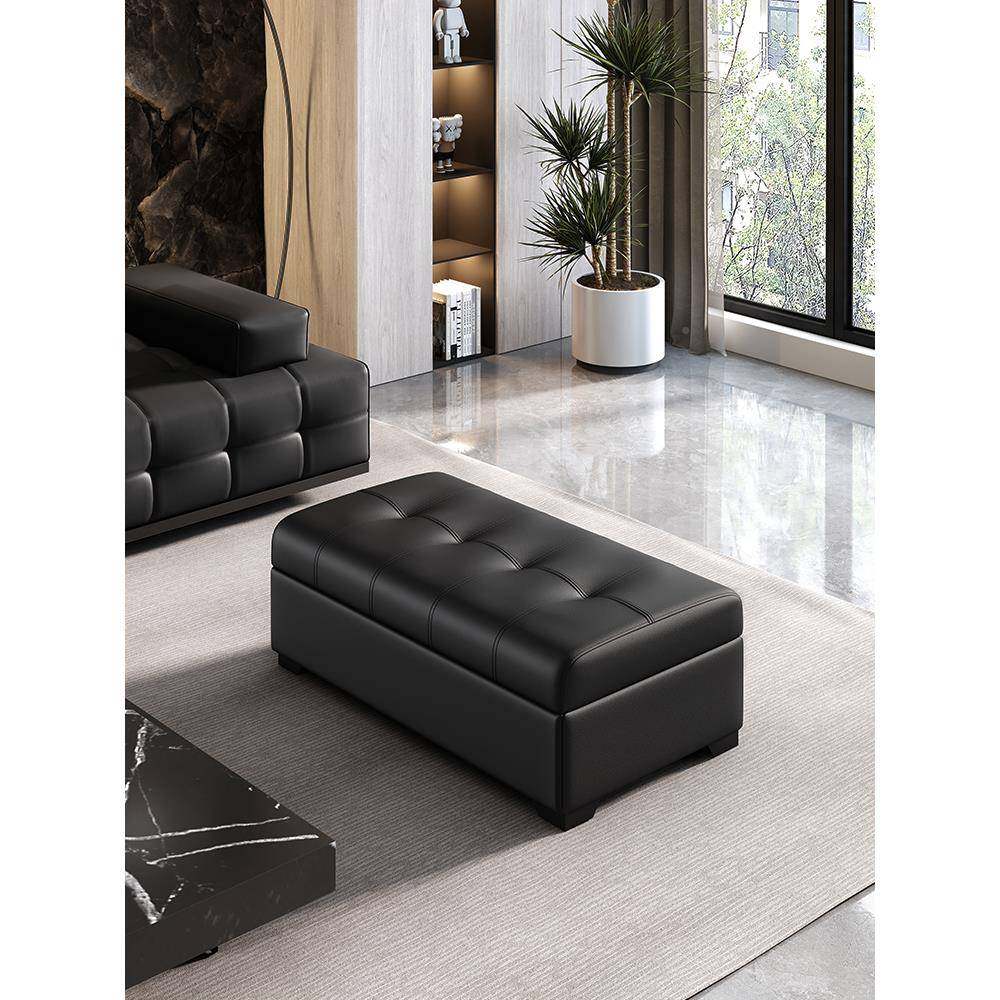 客厅劳伦斯凳沙发凳长储物搁脚凳矮黑色条单人方形911s沙发贵妃脚