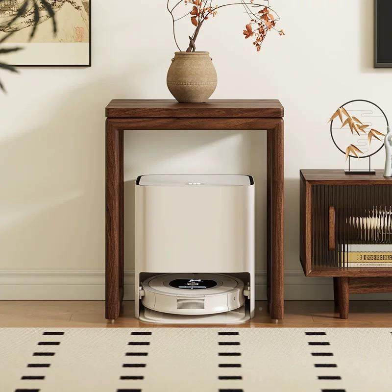 扫地机器人实木置物架移动缸架落地底免水安DFD装收纳客鱼厅饮机