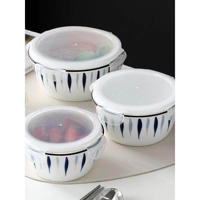 采购产品有盖的陶瓷锁碗，饭盒，微波炉，学生和办公室工作人员的