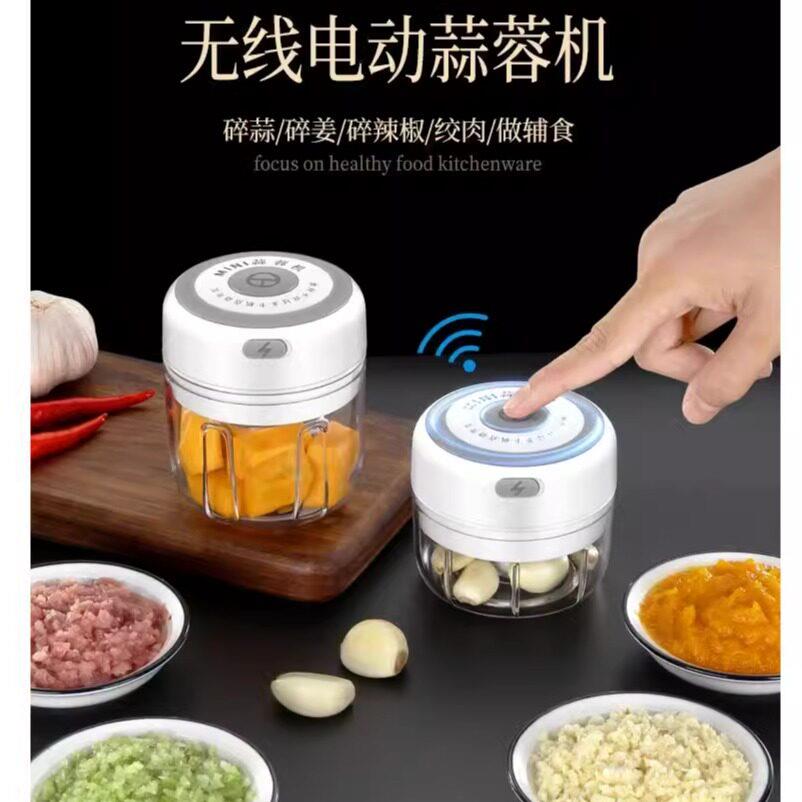 日本进口电动蒜泥小型手动打蒜蓉捣碎迷你搅碎机拉大蒜蓉机