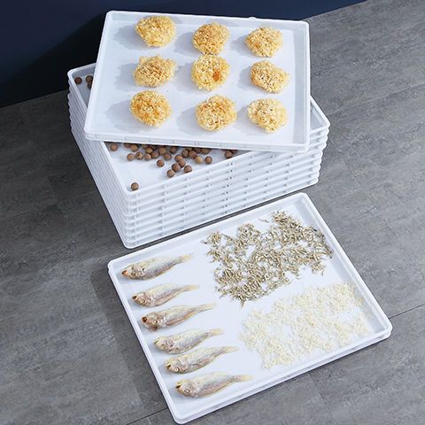 塑料单冻器冷冻盘烘干盘浅筐筛食品海鲜网筐托盘收纳晾晒盘食品级