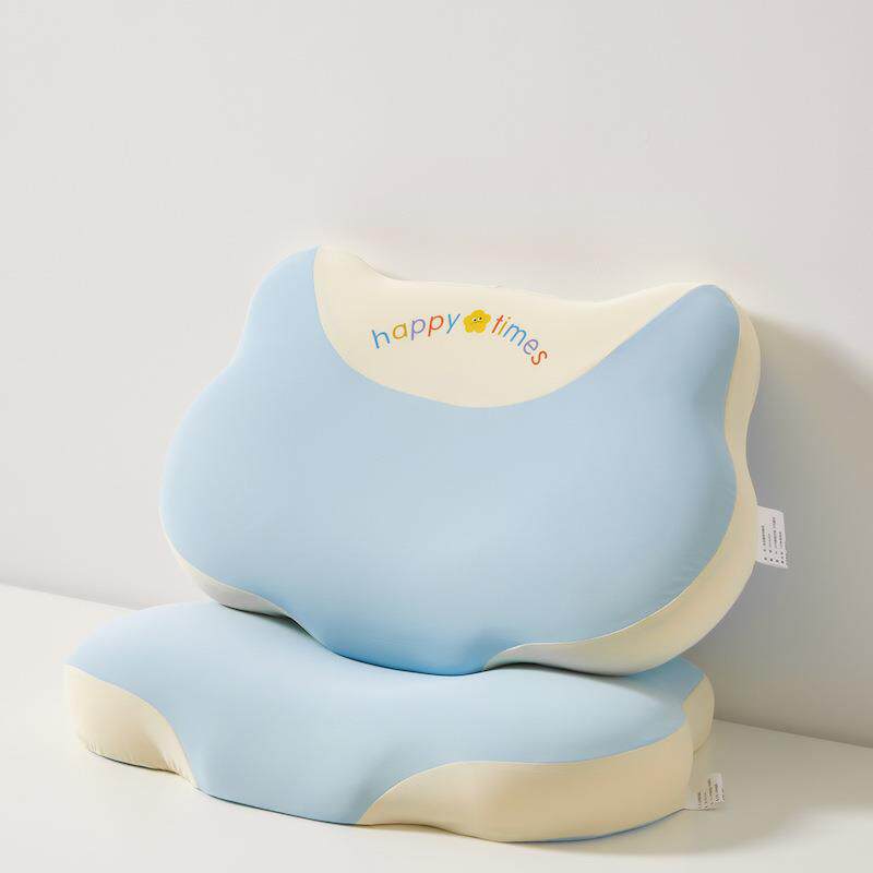 儿童记忆助棉枕头6岁以上四季通用枕芯护颈HRP椎眠慢弹回学生睡整