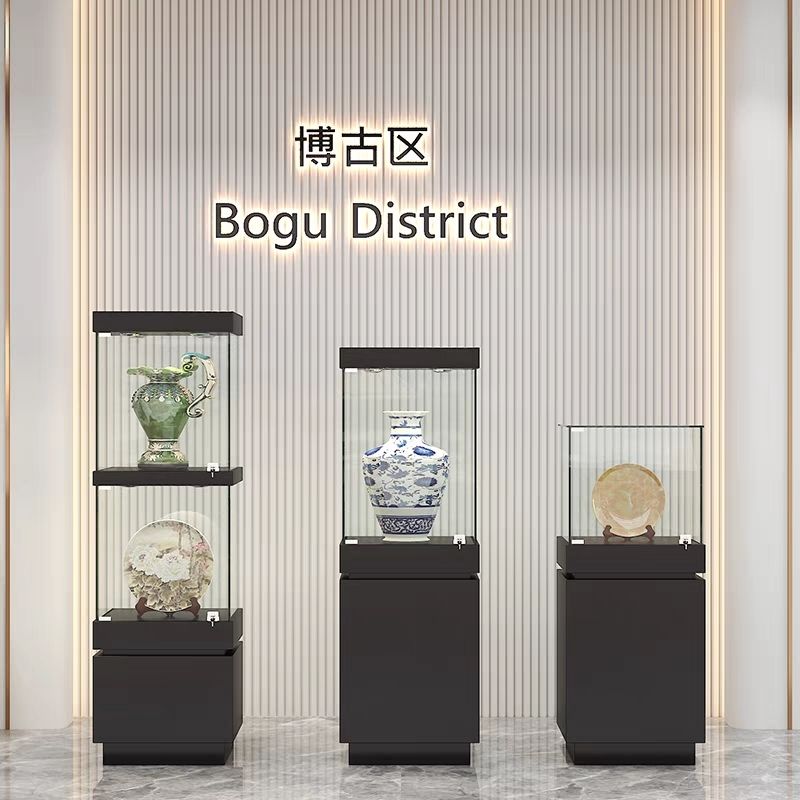 玻璃柜珠宝首饰柜台展示柜玉器产品样品展柜陈列柜博物馆文物展览