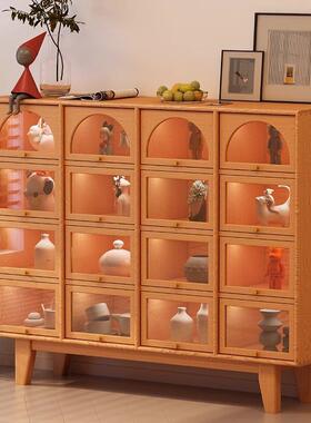 北欧木斗柜实客小户型古厅多功能DJG置物展示柜家用玄关博柜收纳