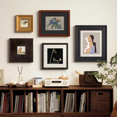 高级发感法式小复客al202410厅沙装饰画玄关餐厅卧室抽象古艺术挂