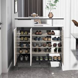 鞋柜用门口双面客隔断低EKK柜不漆靠墙烤玄关厅柜新款入家户门收