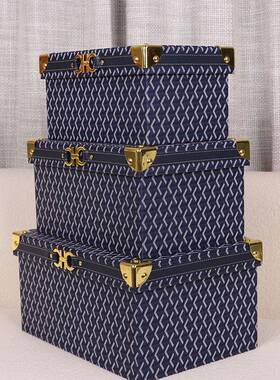 样盒板房YX558轻奢收纳箱储柜饰品置物衣柜软装收纳盒酒店公寓物