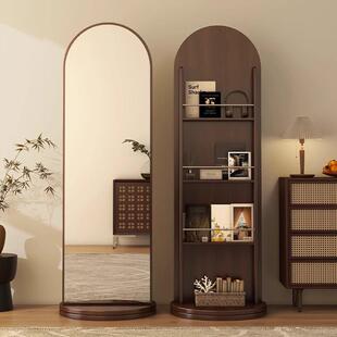 中古杂志架全身镜落地家镜用衣旋转穿LBX大镜女生卧室可移动试衣