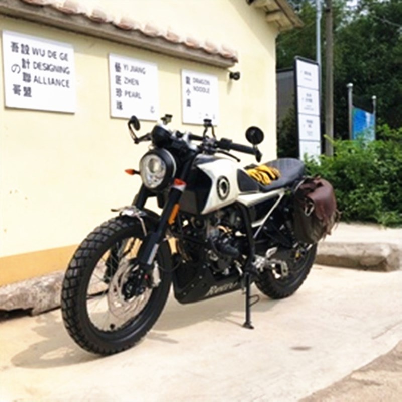 适用于阿普利亚CR150复古摩托车改装幼狮反光镜倒车后视镜CNC配件