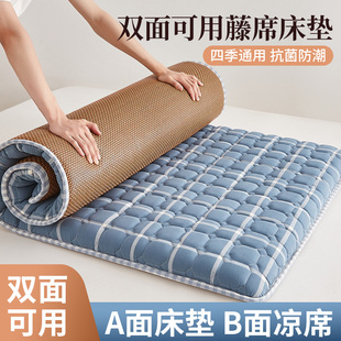 双面藤席床垫软垫学生宿舍单人专用90x190cm冬夏两用打地铺睡垫子