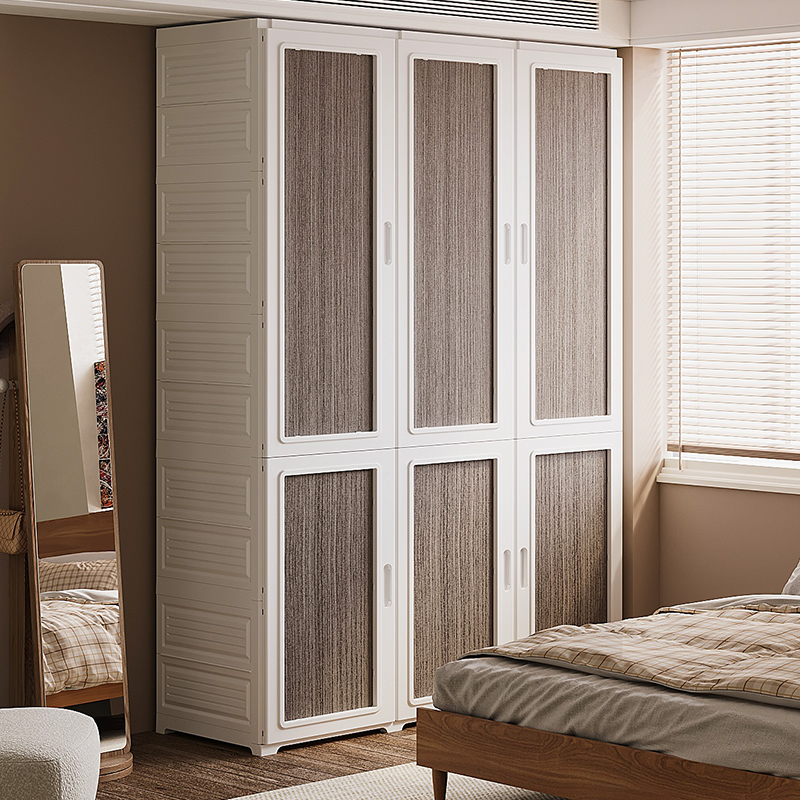 免安装折叠衣柜卧室家用简易塑料衣柜出租房用组装柜子结实衣橱