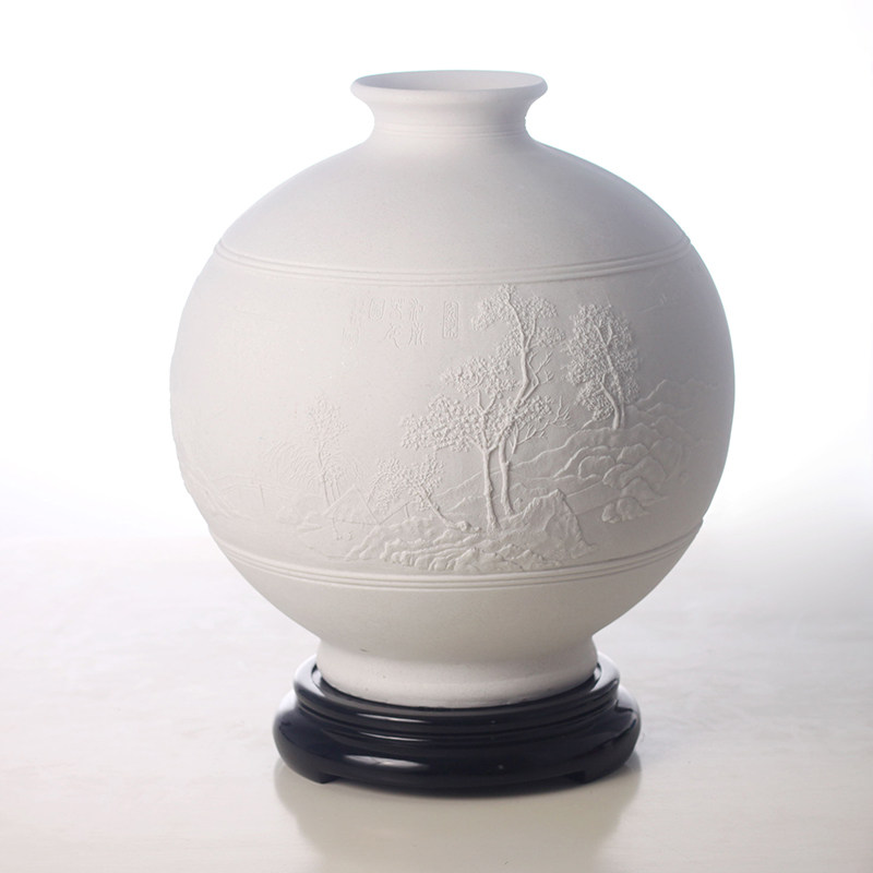 中式家居样板间摆件创意装饰花器花瓶工艺品书房笔架桌面文房四宝